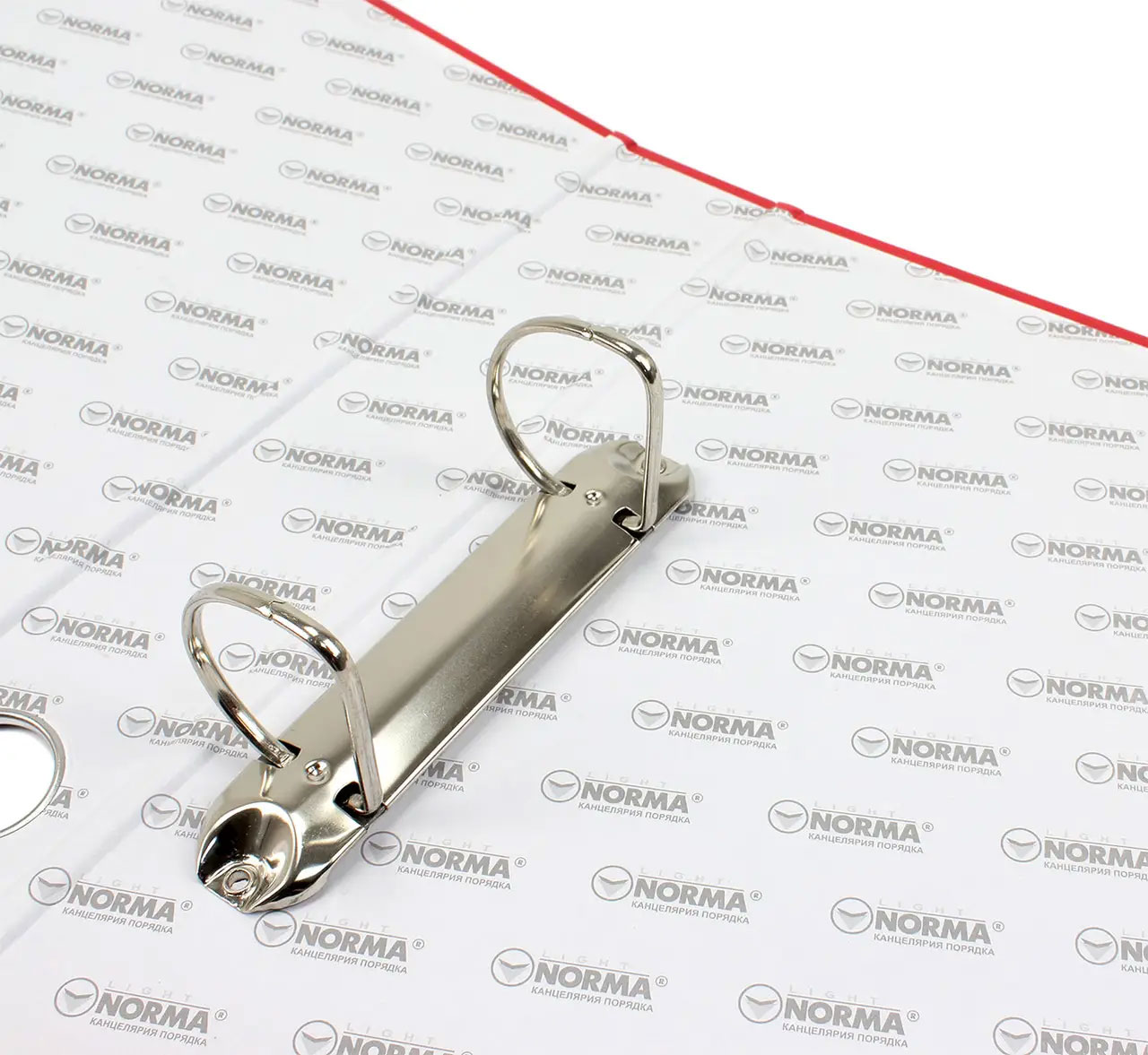 Папка А4, 50мм., 2кольца (PVC), красн. NORMA - фото 5