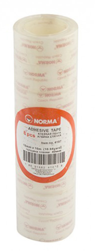 Клейка стрічка прозора 18мм.*10м., 8шт/уп. NORMA - фото 1