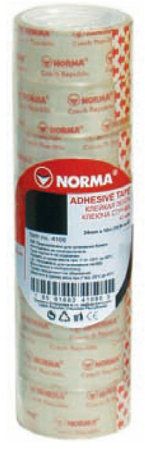 Клейка стрічка прозора 18мм.*20м., 8шт/уп. NORMA - фото 1