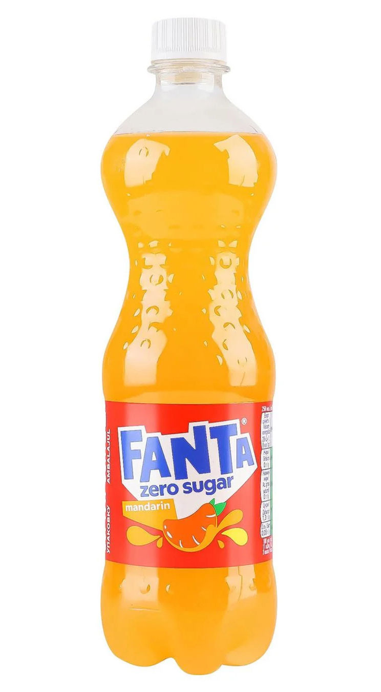 Напій Фанта Мандар Зеро 0,5л, 12шт/уп., пластикова пляшка Fanta - фото 1