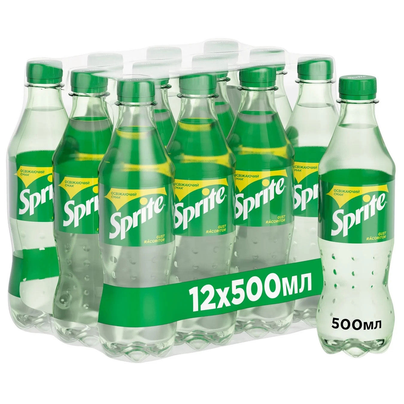 Напій Sprite 0,5л 12шт/уп., пластикова пляшка Sprite - фото 1