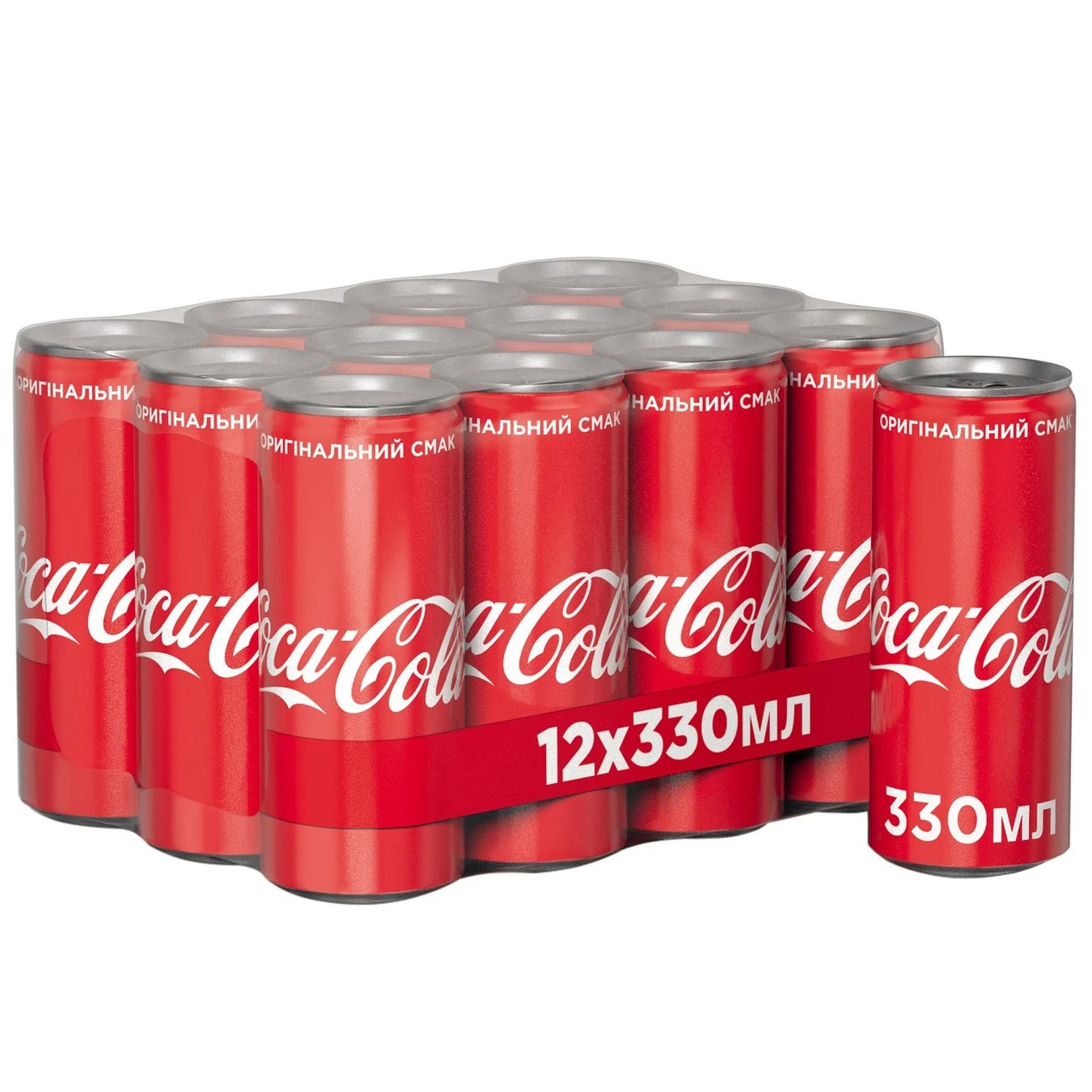 Напиток Coca-Cola 0,33л., 12шт./уп., жестяная банка Coca-Cola - фото 1