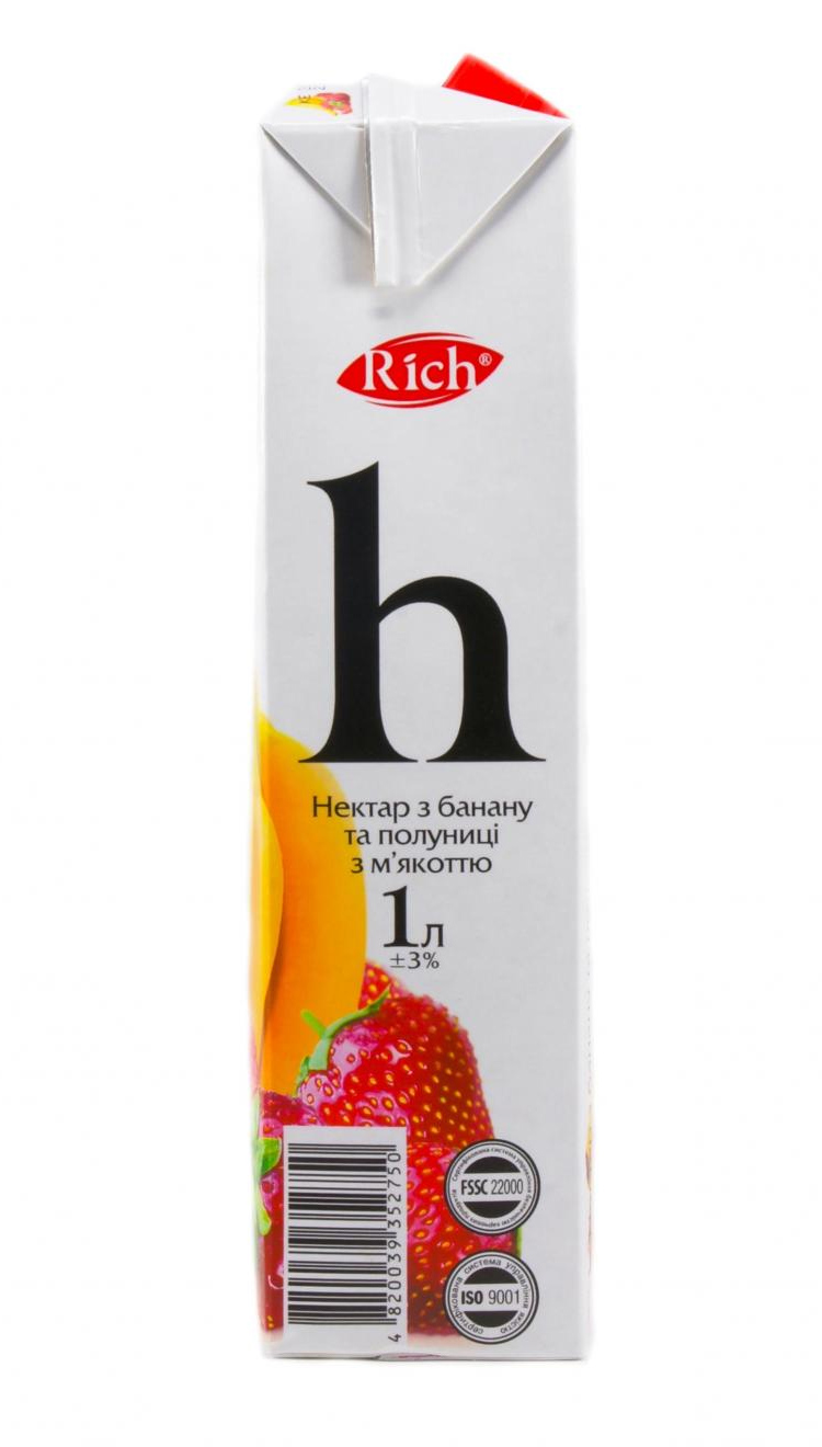 Нектар з банану та полуниці, 1л. Rich - фото 2