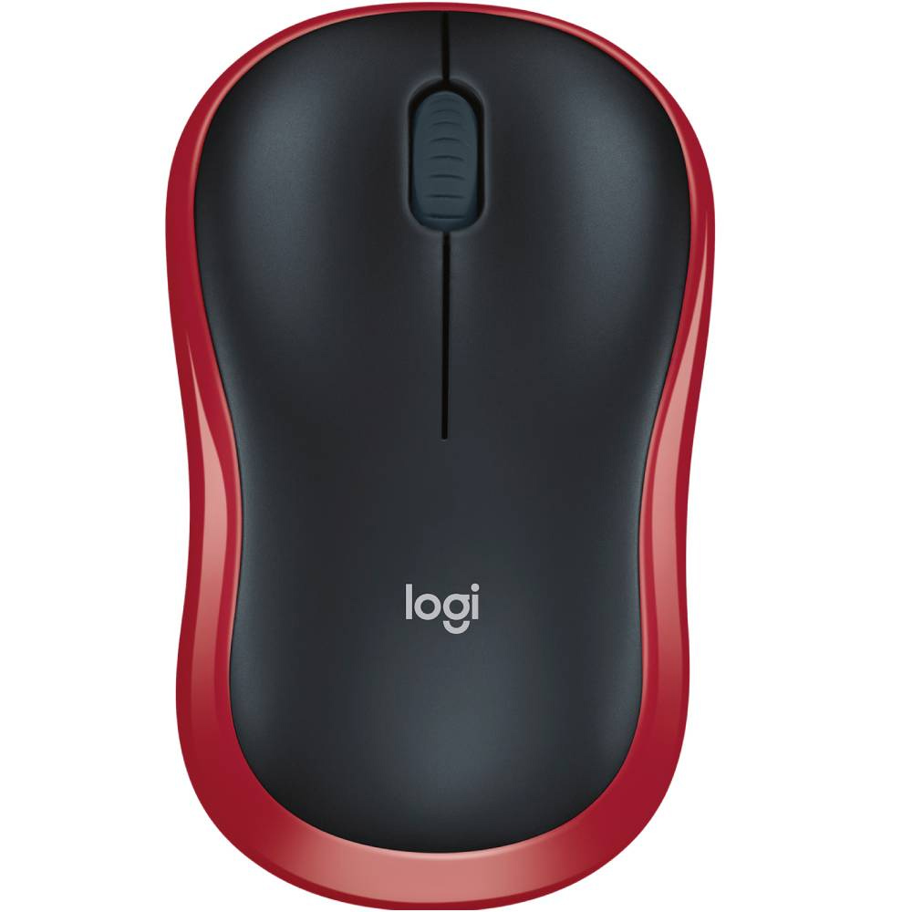 Миша бездротова оптична M185, черв. Logitech - фото 2