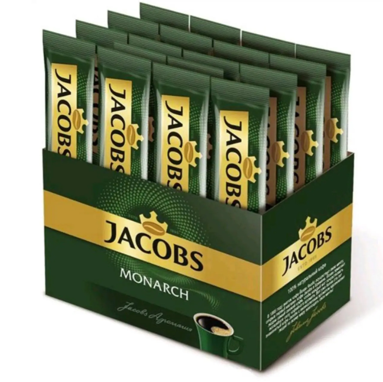 Кава в стіках Jacobs Monarch 1,8гр, 26шт/уп. (4820206290014) Jacobs - фото 2