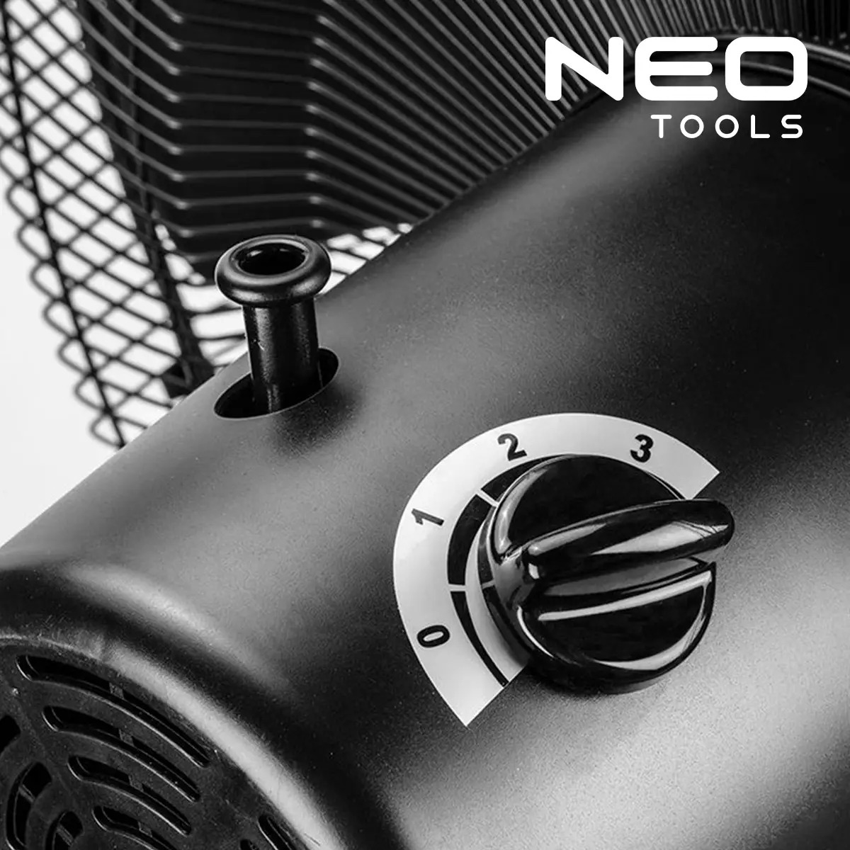 Вентилятор підлоговий NT03 професійний, 100Вт, 45см,  двигун мідь 100%, чорн. Neo Tools - фото 3