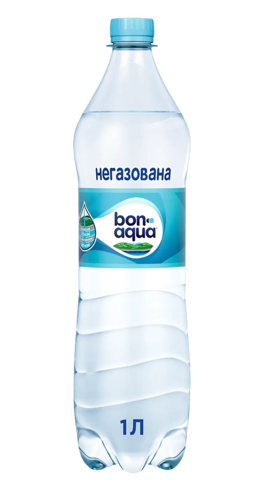 Вода мінеральна негазована 1,0л., 12шт/уп., пластикова пляшка Bonaqva - фото 1