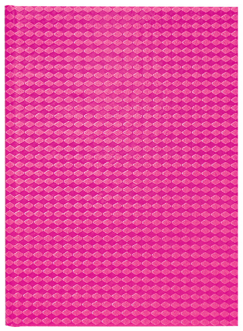 Щоденник не датований DIAMANTE, (150*210мм.), 144арк., бум., лінійка, малиновий BuroMax - фото 1