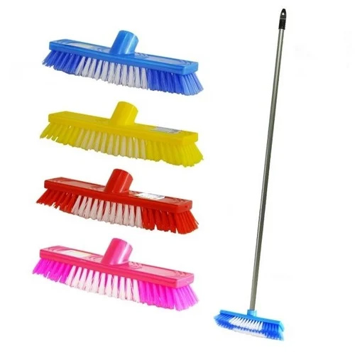 Щітка для прибирання підлоги 26*5,5см. з ручкою 120см., ворс 6см. жорсткийі (ZP09699) Zambak Plastik - фото 1