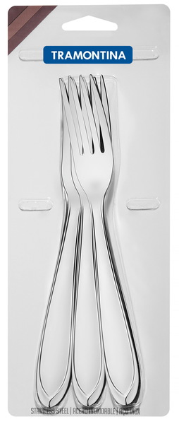 Виделки столові металеві Laguna, 3шт./уп. Tramontina - фото 3