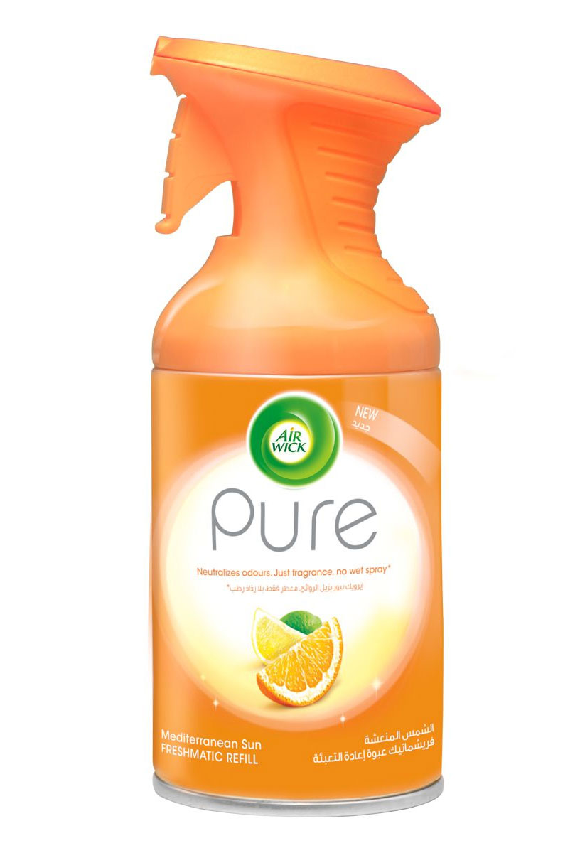 Освіжувач повітря аерозоль з курком Air Wick PURE, 250мл., Сонячний апельсин Air Wick - фото 6