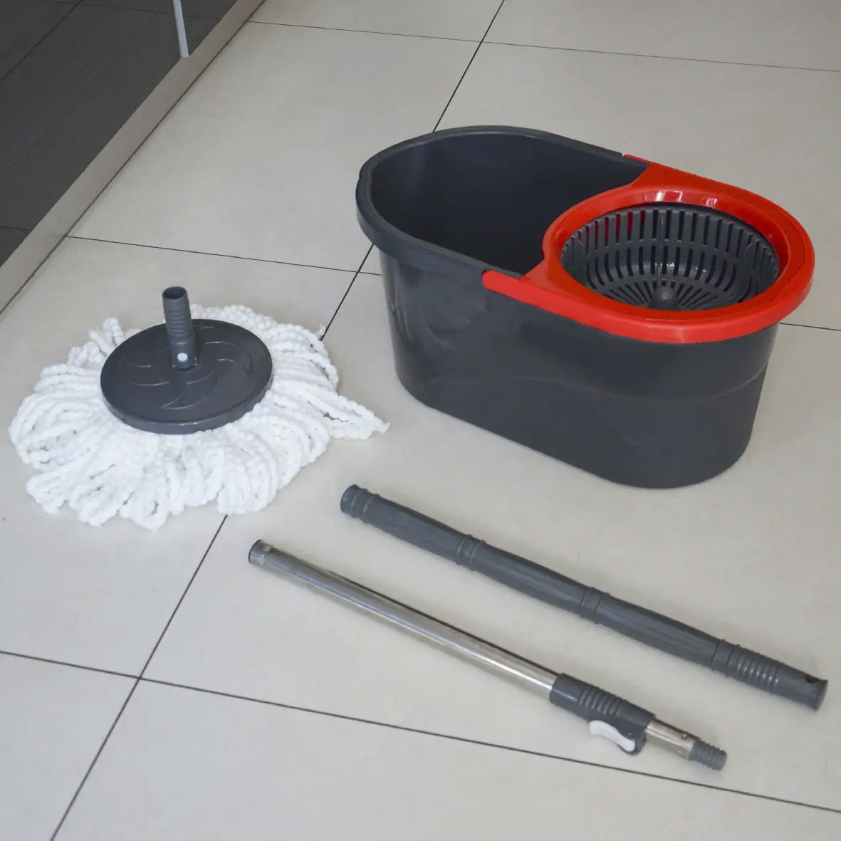 Набор для уборки LODOS.  Швабра и ведро с системой самоотжима, ассорт. Zambak Plastik - фото 7