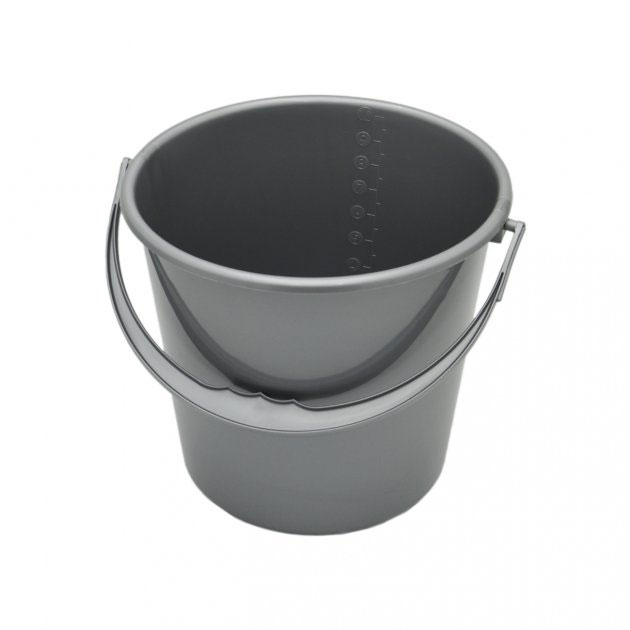 Ведро круглое, 10л., пластик, ассорт. Алеана - фото 2