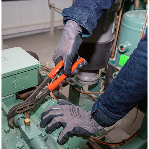 Рукавички трикотажні з нітриловим покриттям D-OIL, маслобензостойкі, розмір 10 (XL), сірий Doloni - фото 3