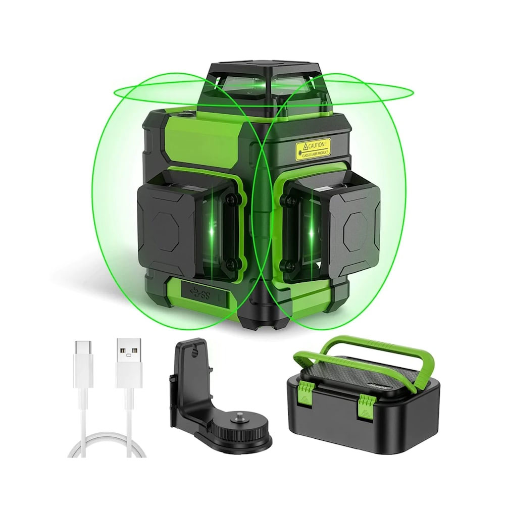 Лазерный уровень 3D Huepar HM03CG, 3 плоскости, базовая комплектация Huepar - фото 8