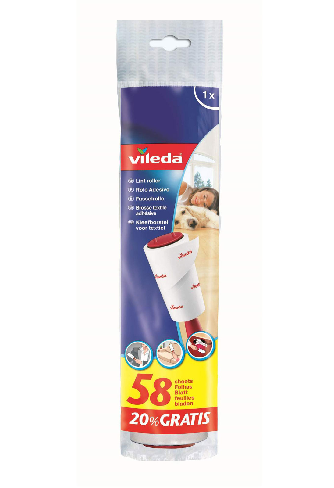 Роллер (валик) для чистки одежды, 58 отрывов Vileda - фото 3