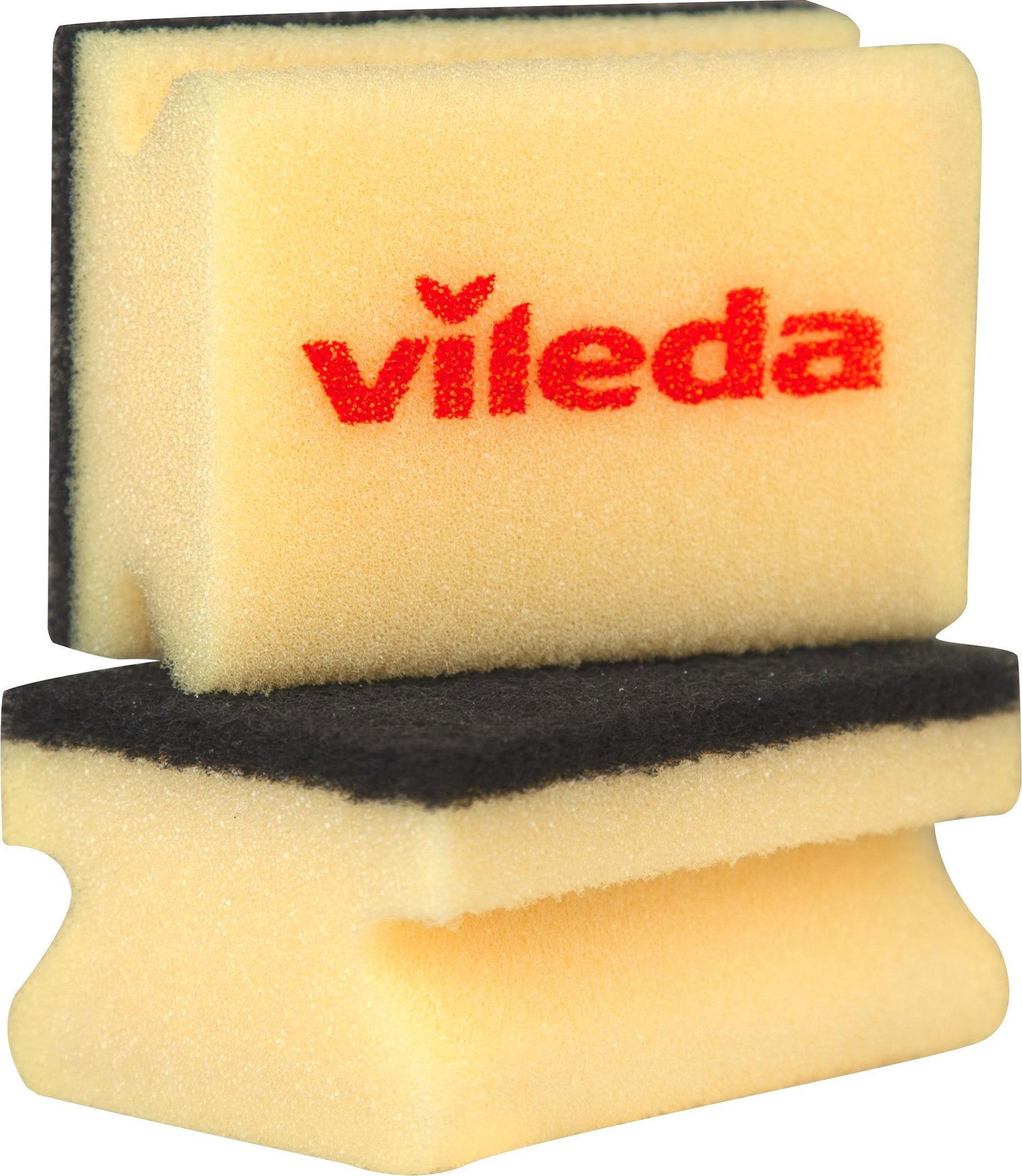 Губка кухонная Glitzi, 95*68*45мм., 3шт./уп., желт. Vileda - фото 1