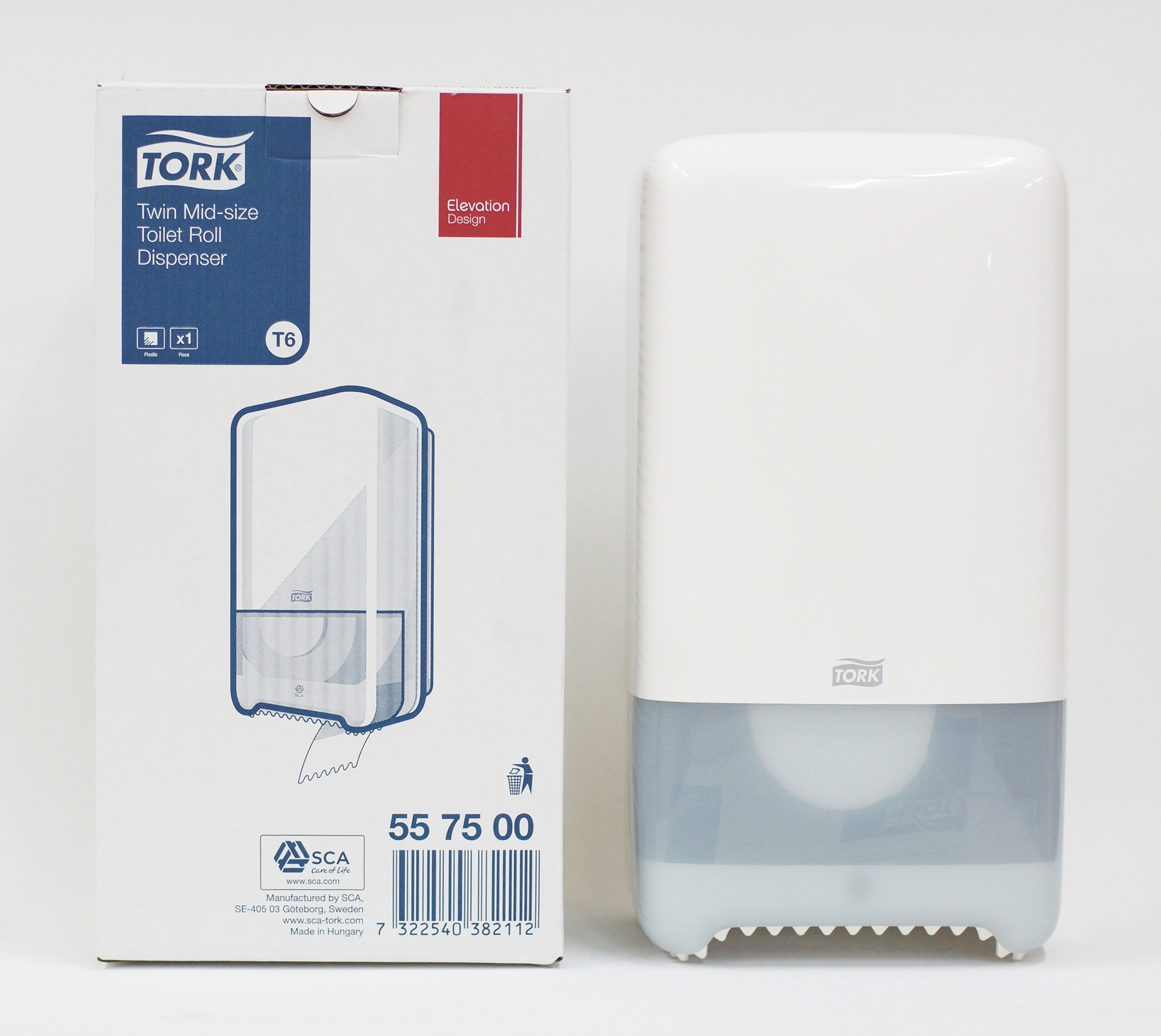 Тримач для туалетного паперу у малих рулонах, Міні (на 2 рулони), Elevation, пластиковий, (T6), біл. Tork - фото 8