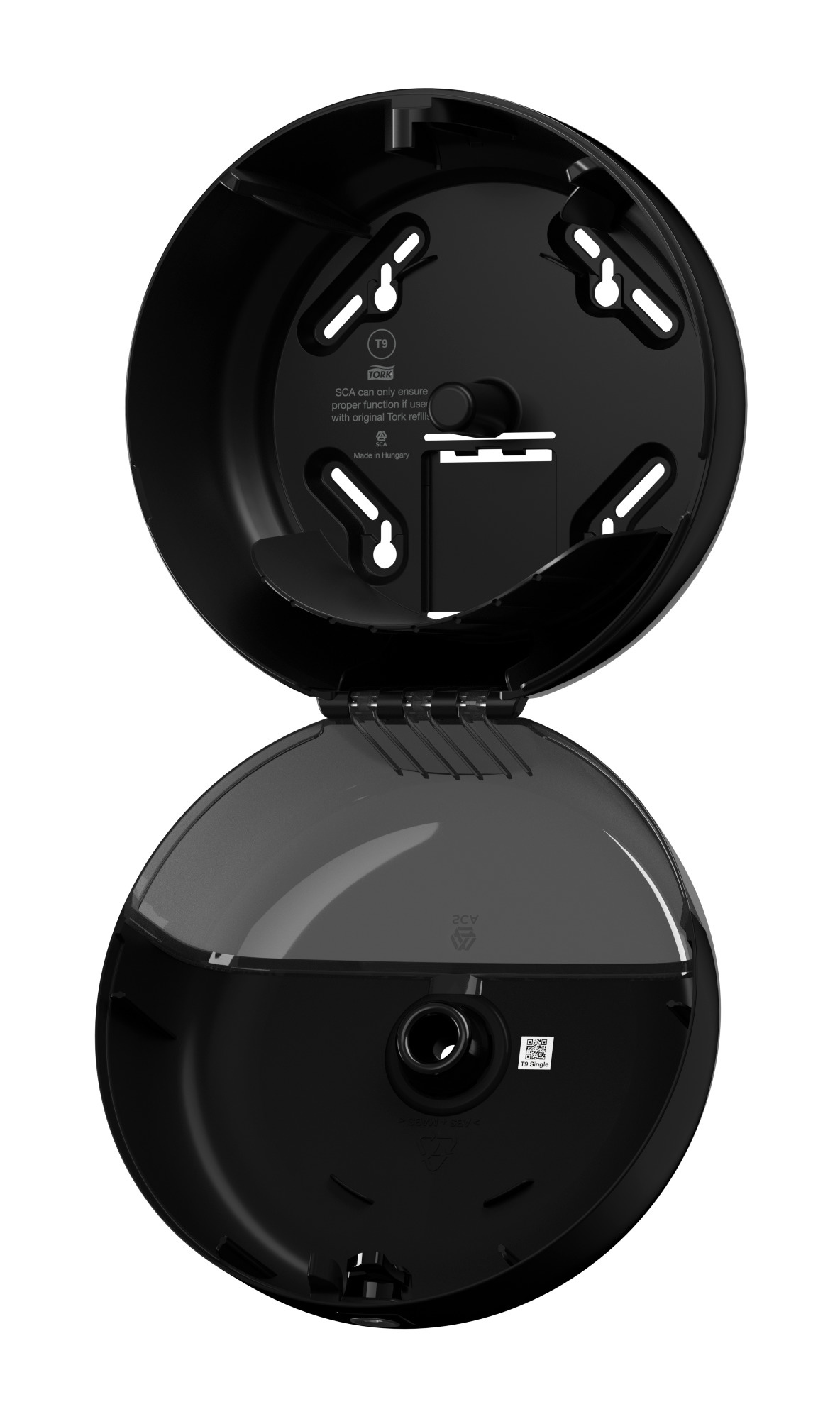 Диспенсер для туалетной бумаги в мини рулонах SmartOne Mini System, пластик, (T9), черн. Tork - фото 10