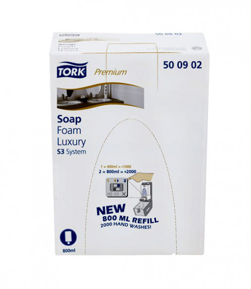 Мило-піна рідке 800мл,  в касеті для диспенсера Tork - фото 4