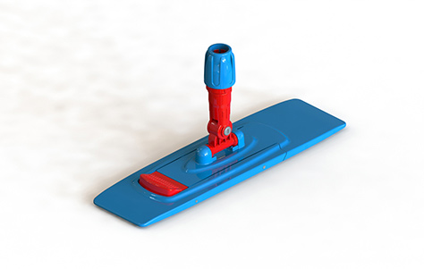 Держатель плоского мопа 40см., пластиковый универсальный, син. Uctem - фото 2