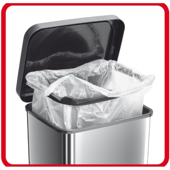 Урна для сміття підлогова з педаллю 20л, біл. Vileda Professional - фото 6