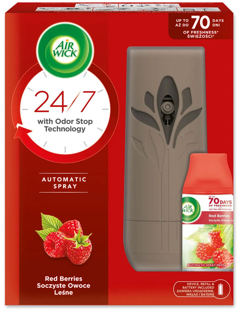 Автоматичний освіжувач повітря аерозоль Air Wick Forest Red Berries (Лісові ягоди) Air Wick - фото 3
