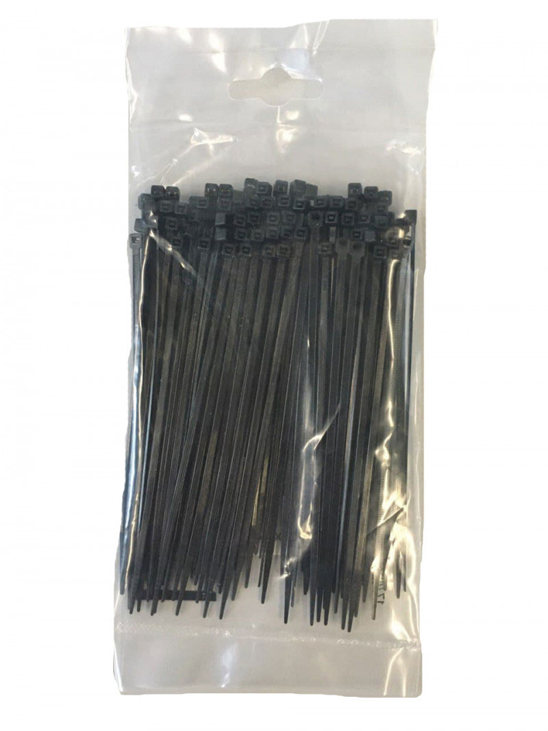 Хомут нейлоновий  (стяжка пластикова) 4,8x400 мм, 50 шт/упак., чорн. Sigma - фото 1