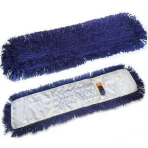 Насадка Моп плоская для швабры 60*12см., Best, разрезной, акриловый с карманами, син. Uctem - фото 3