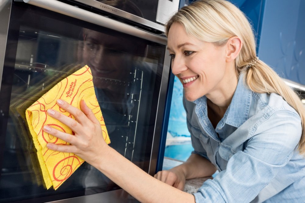 Салфетка вискоза для уборки универсальная Allpurpose Cloth, 38*40см., 1шт./уп., желт. Vileda - фото 5