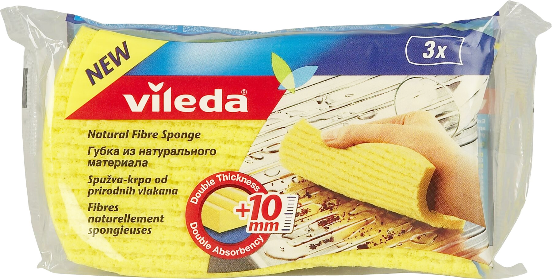 Серветки вологопоглинаючі Мini, 15,4*9,1*20см, 3шт./уп., жовт. Vileda - фото 5