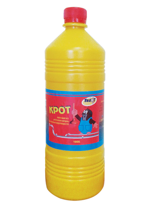 Засіб для прочищення водостоків Кріт, 1л  Теза - фото 1