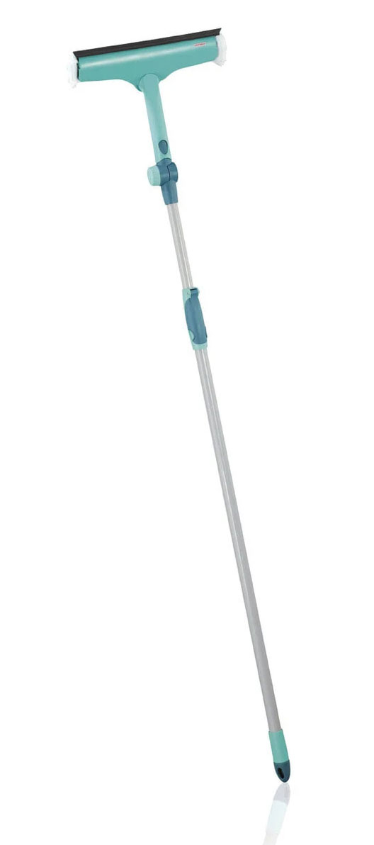 Швабра для вікон та дзеркал з телескопічною ручкою та шарніром Leifheit 110-190 см (51120) LEIFHEIT - фото 1