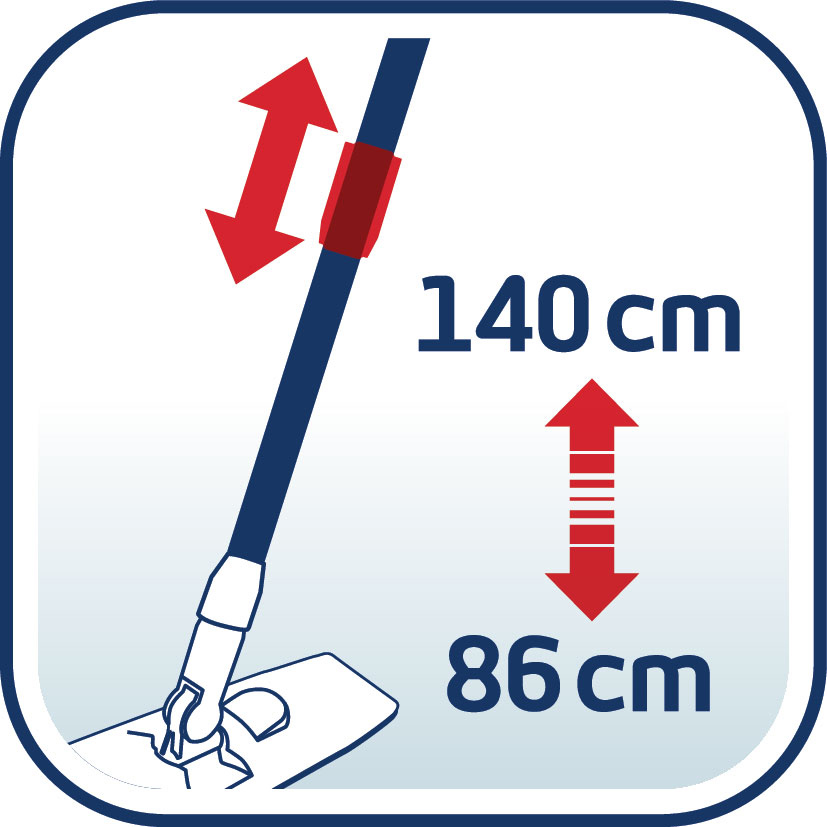 Швабра для підлоги телескопічна Leifheit Classic Micro Duo 75-130см (87016) LEIFHEIT - фото 1