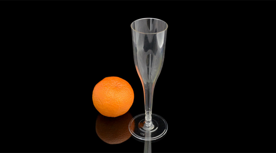 Келих для шампанського 120мл., склопластик, прозор. Україна - фото 2