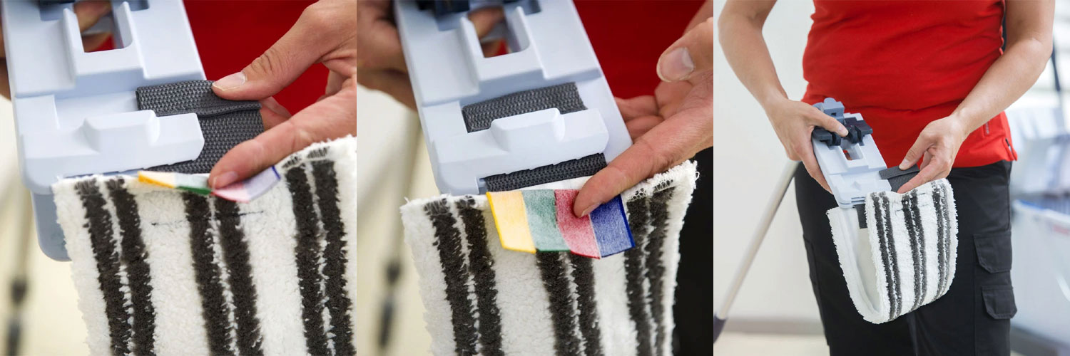 Насадка Моп плоская для швабры 40см., UltraSpeed Pro r-Trio Max (173432) Vileda Professional - фото 1