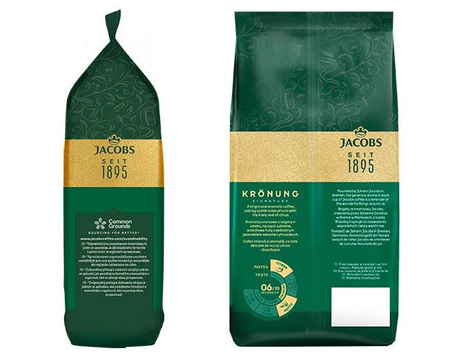 Кава в зернах Jacobs Kronung 500г., купаж арабіка/робуста Jacobs - фото 1