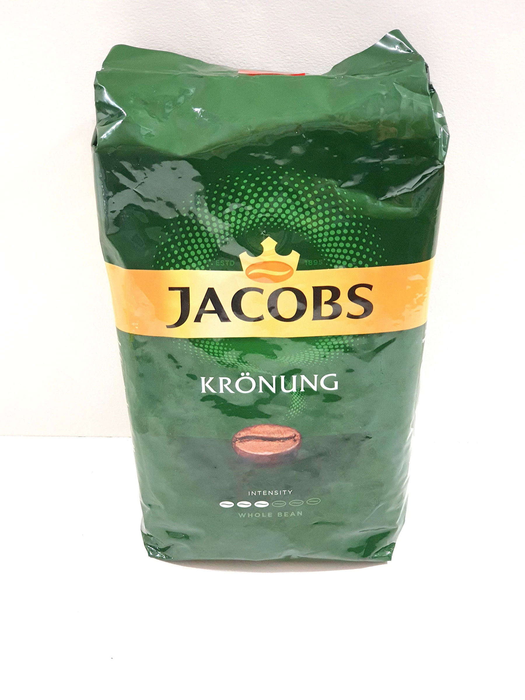 Кава в зернах Jacobs Kronung 1000г., купаж арабіка/робуста Jacobs - фото 1
