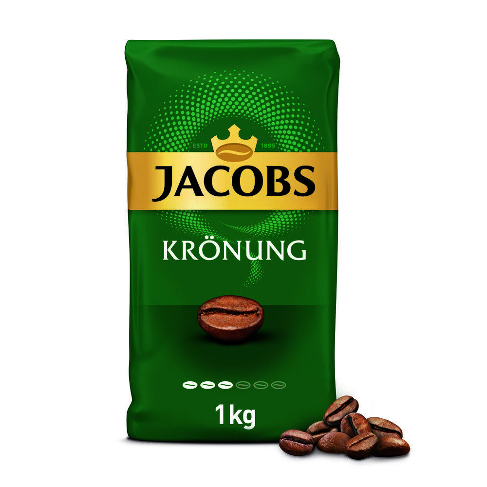 Кофе в зернах Jacobs Kronung 1000г., купаж арабика/робуста Jacobs - фото 2
