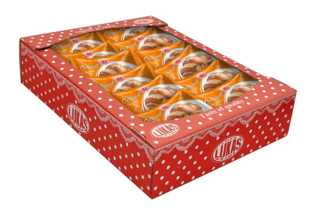 Круасанчик з абрикосовим наповнювачем в індивідуальній упаковці, 1,35кг. (30*45г.) Лукас - фото 1
