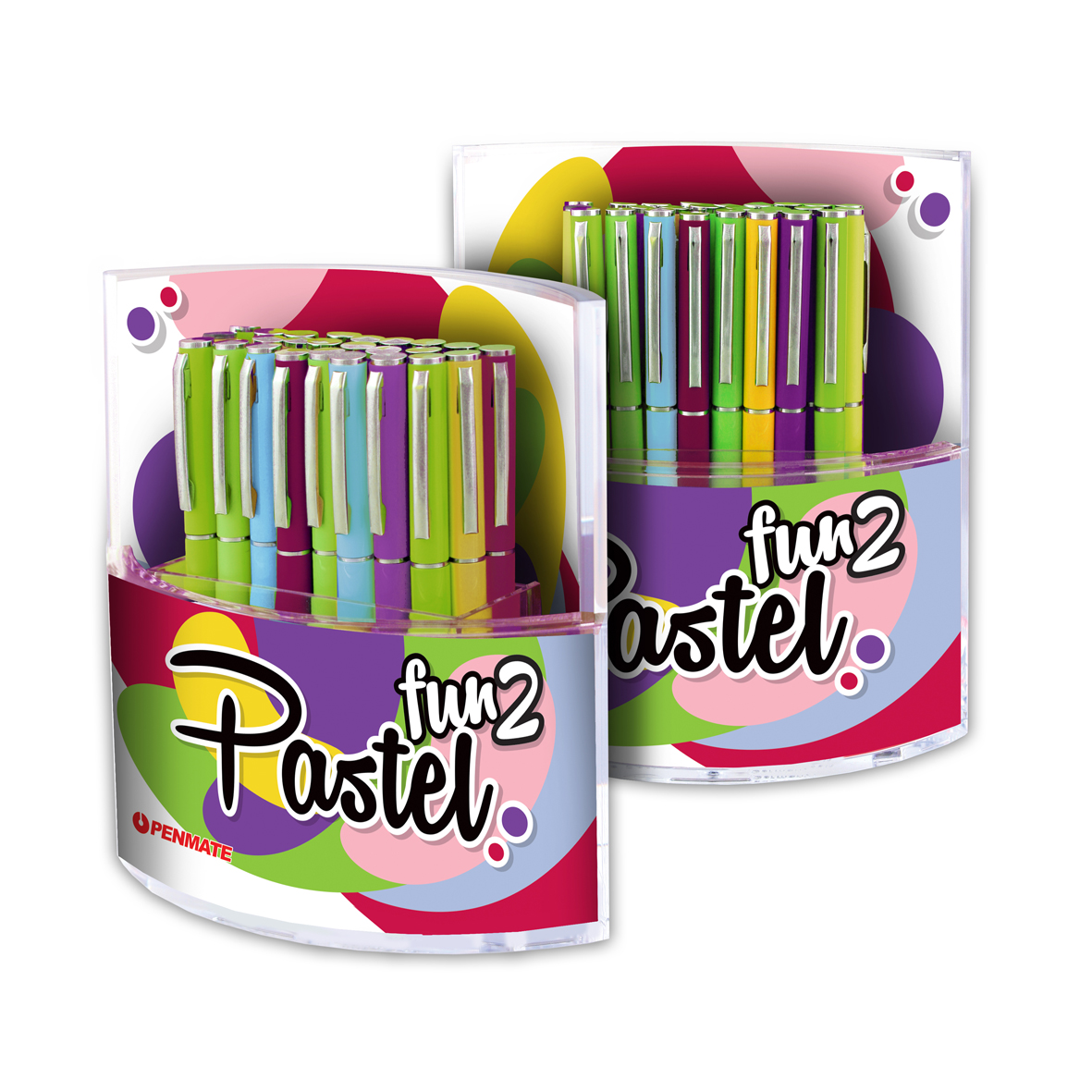 Ручка шариковая металлическая Fun Pastel 2, стержень син., корпус ализарин роз. Penmate - фото 2