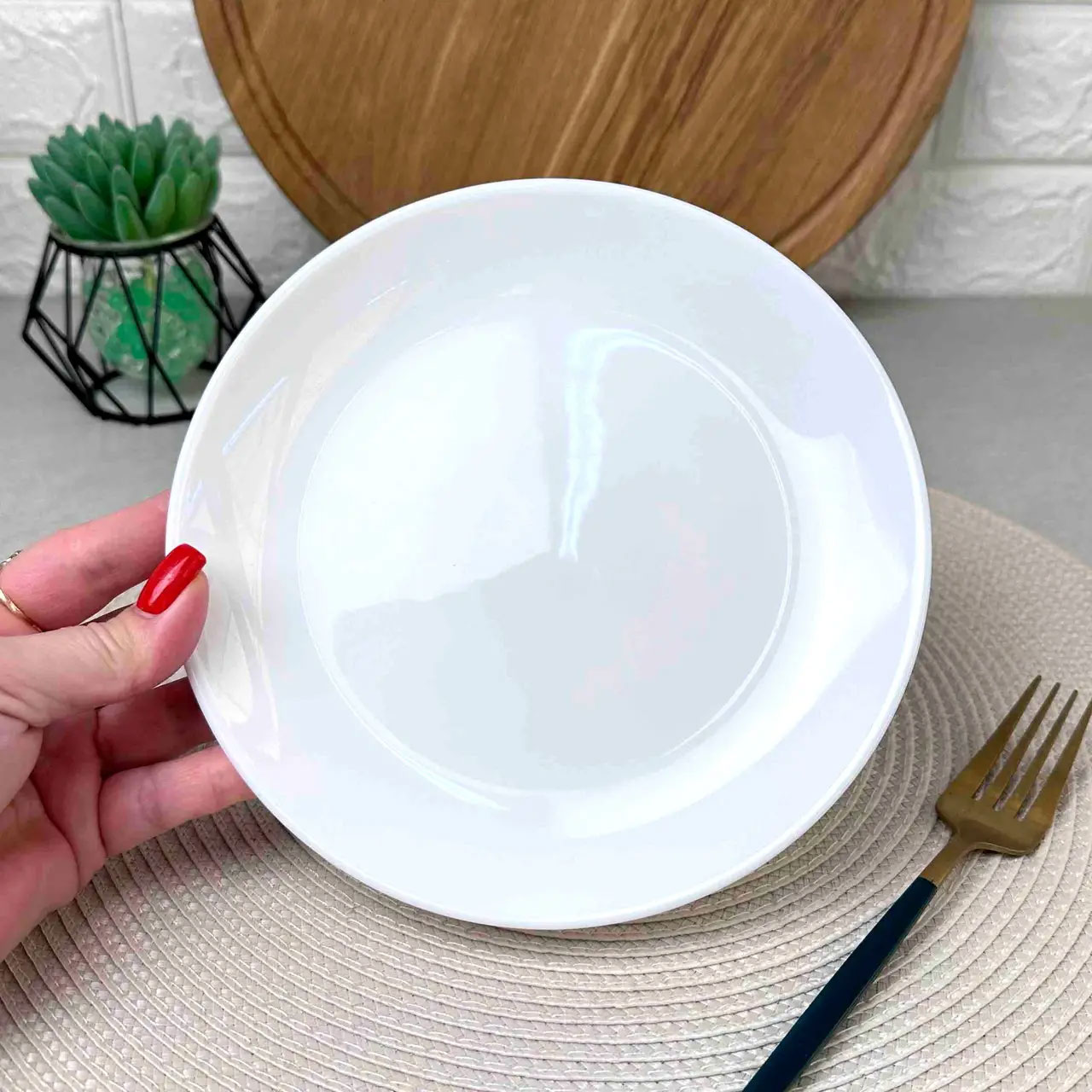 Тарілка десертна DIWALI, 19см., біл. (D7358) Luminarc - фото 3