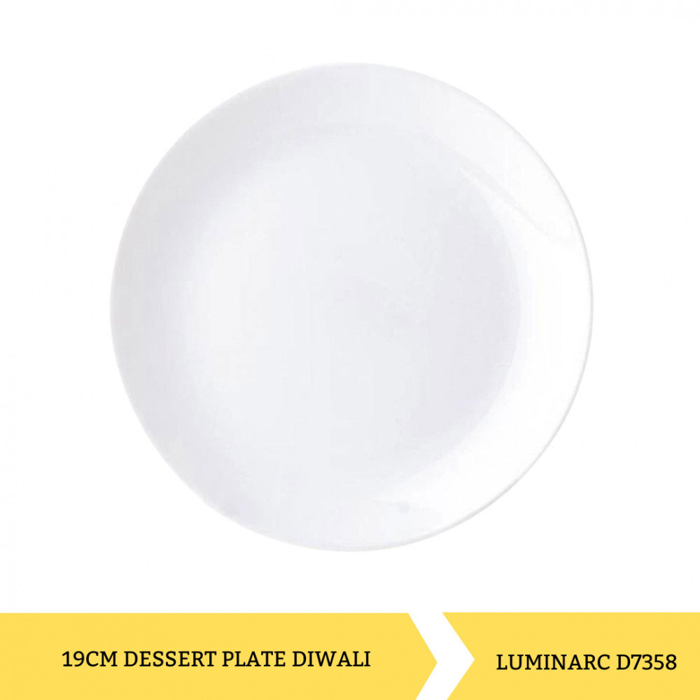 Тарілка десертна DIWALI, 19см., біл. (D7358) Luminarc - фото 4
