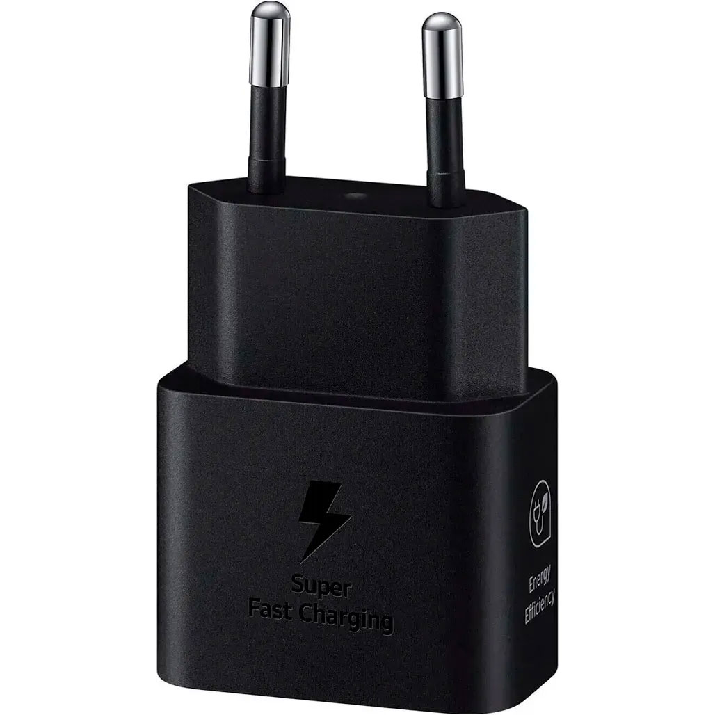 Мережевий зарядний пристрій USB Type-C, 25W, Travel Adapter Black  (EP-T2510NBEGEU), чорн. SAMSUNG - фото 1