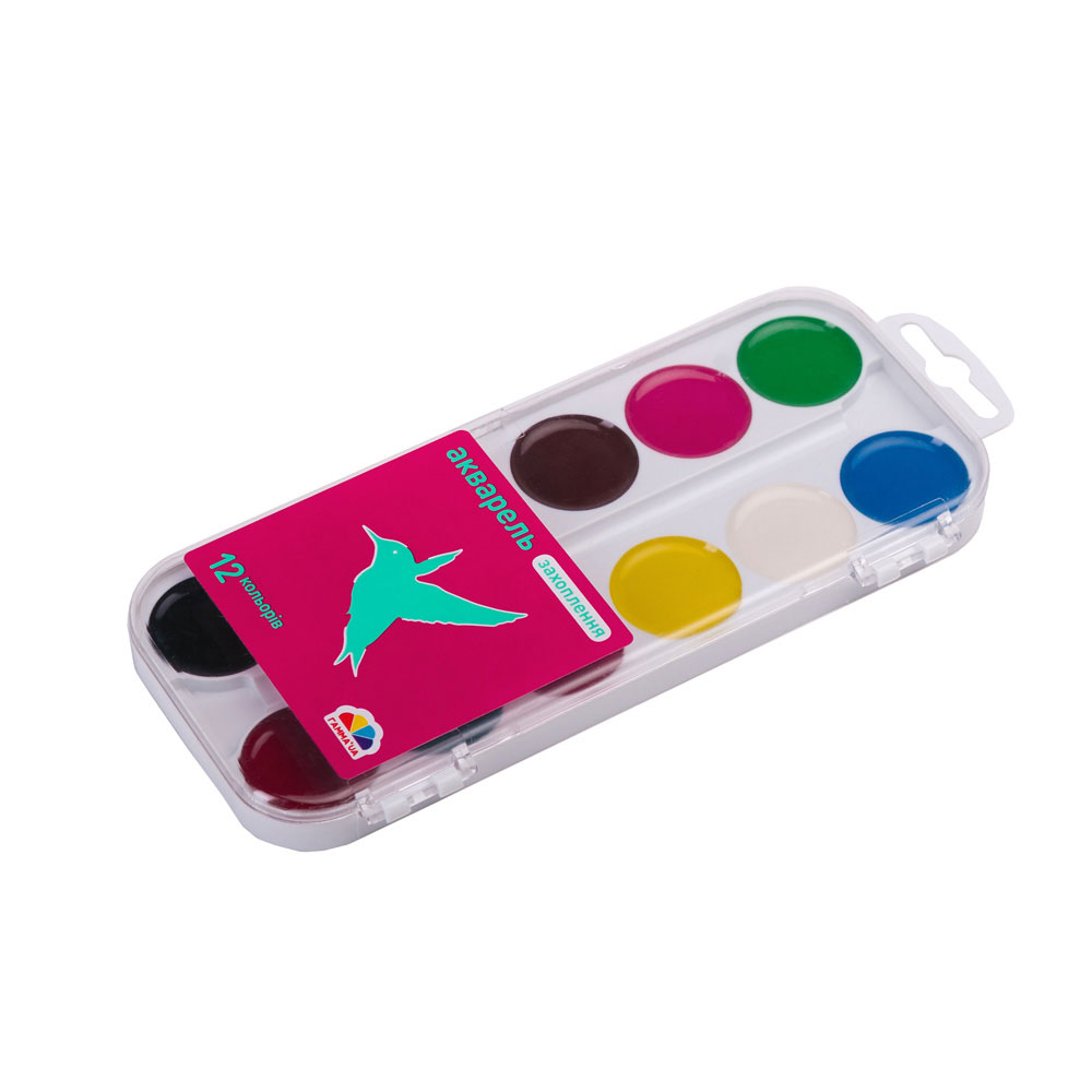 Краски акварельные 12цв. 