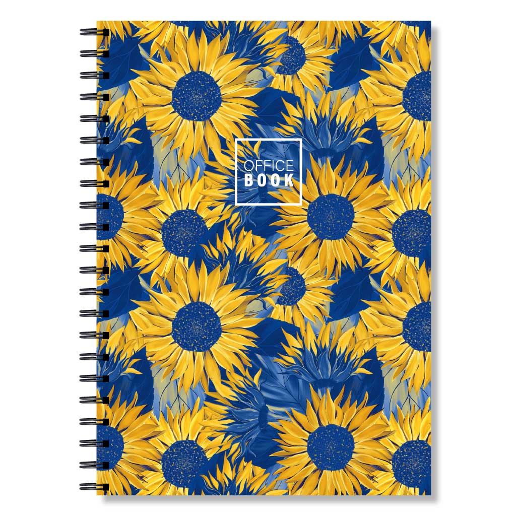 Зошит на спіралі А4, 200арк., клітинка, тверда обкладинка 