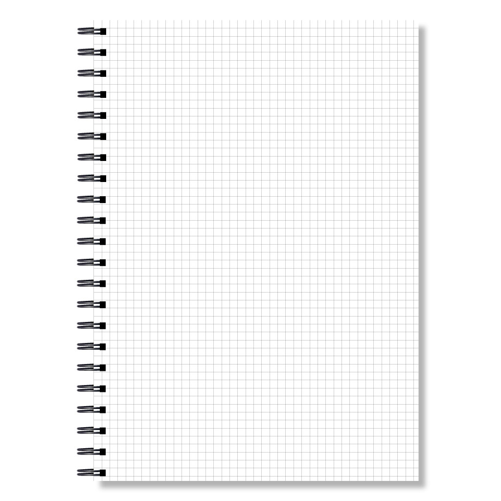 Зошит на спіралі А4, 200арк., клітинка, тверда обкладинка 