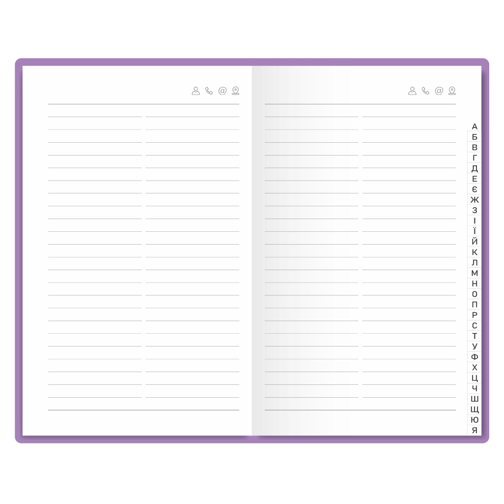 Алфавітка А6 (90*145мм), 64арк., Nomad, лінія, салат. Поліграфіст - фото 3