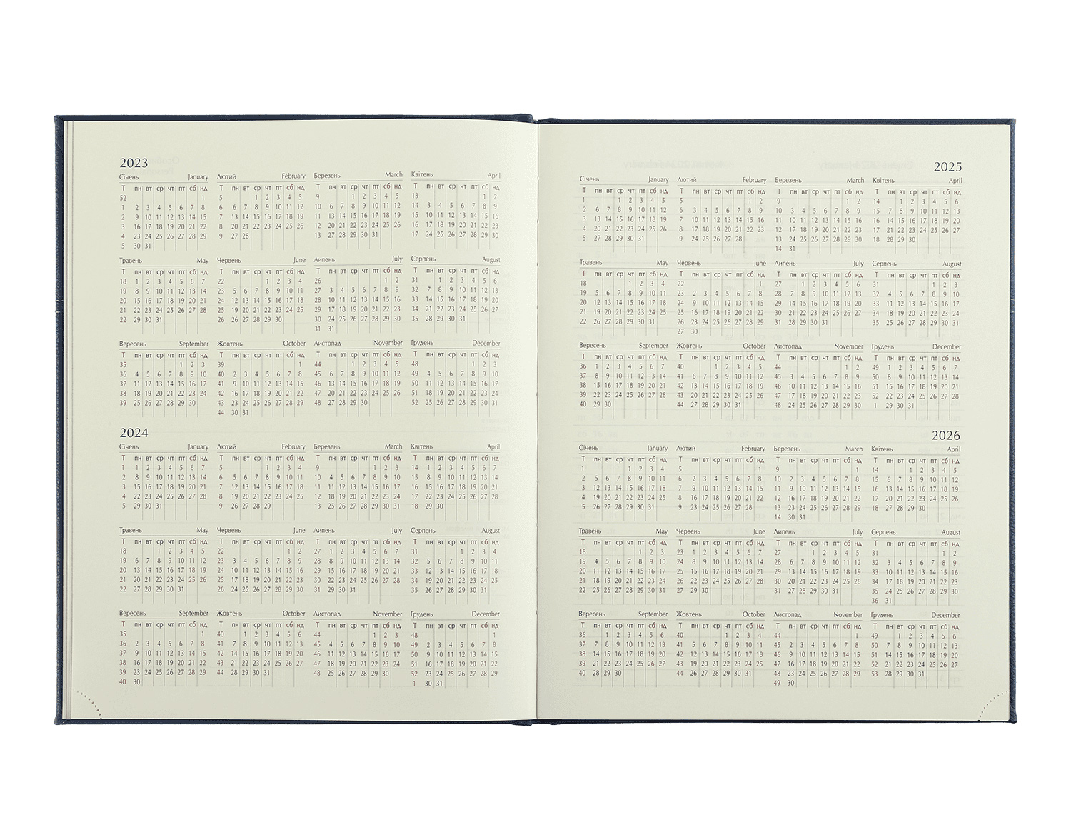 Щоденник датований 2025 AURA, А5, 336 стор., штучна шкіра, сірий BuroMax - фото 4