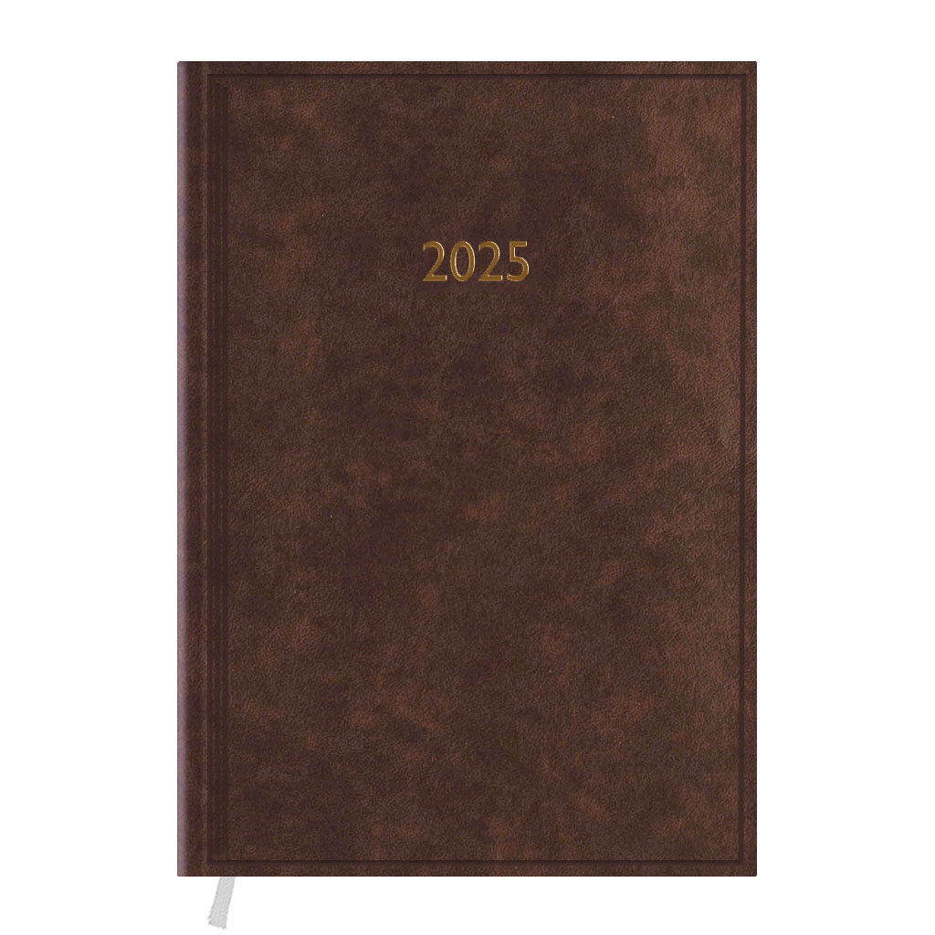 Ежедневник датированный Macanet А5 (145*202 мм.), 176 л., линия, коричн. Полиграфист - фото 3